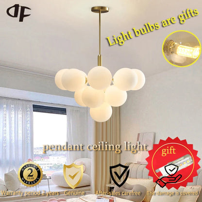 Ceiling pendant lights with G9 base bulbs, (included).