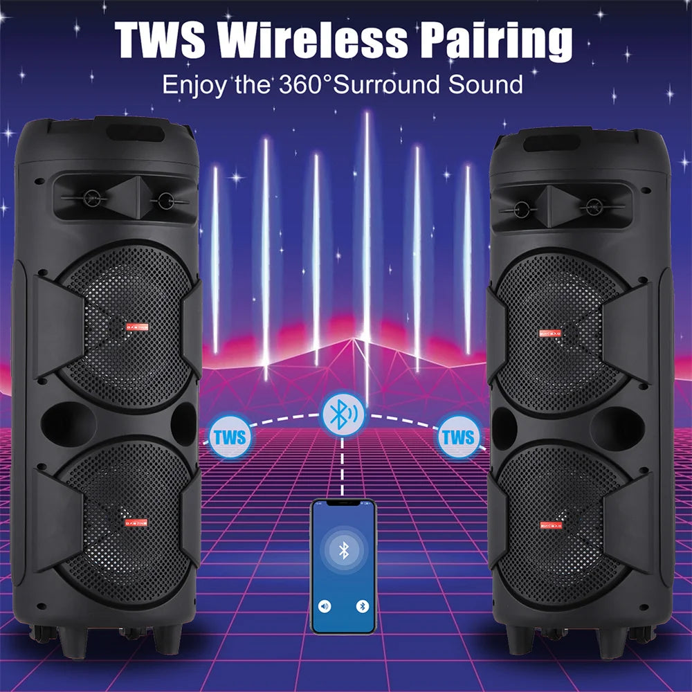6000W Portable Bluetooth Speaker
