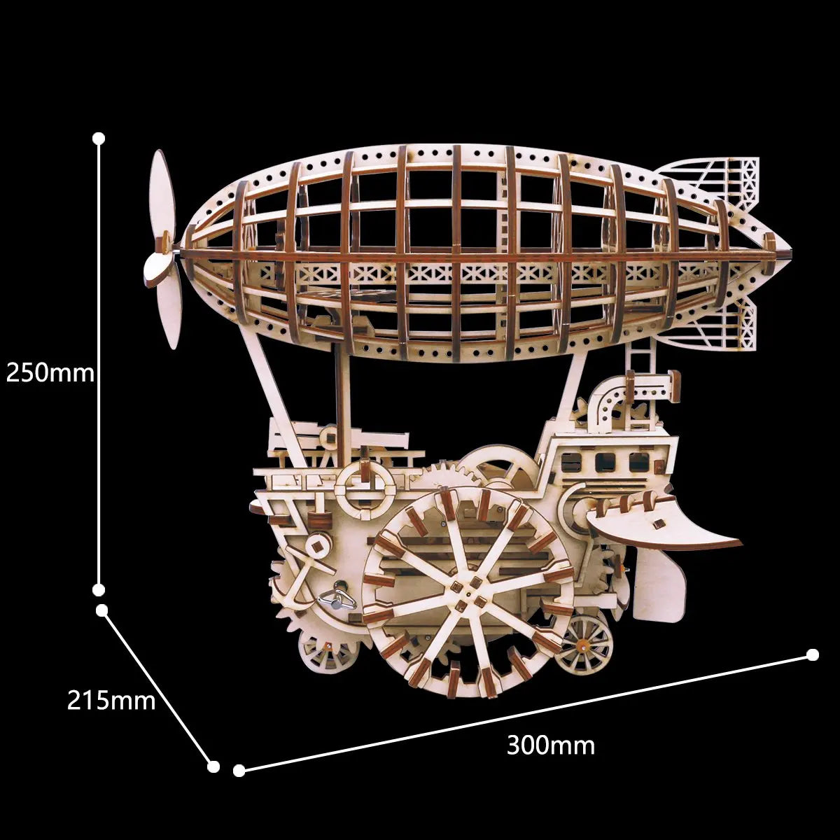 3D Wooden Puzzles Air Vehicle or Drive Tram Kit