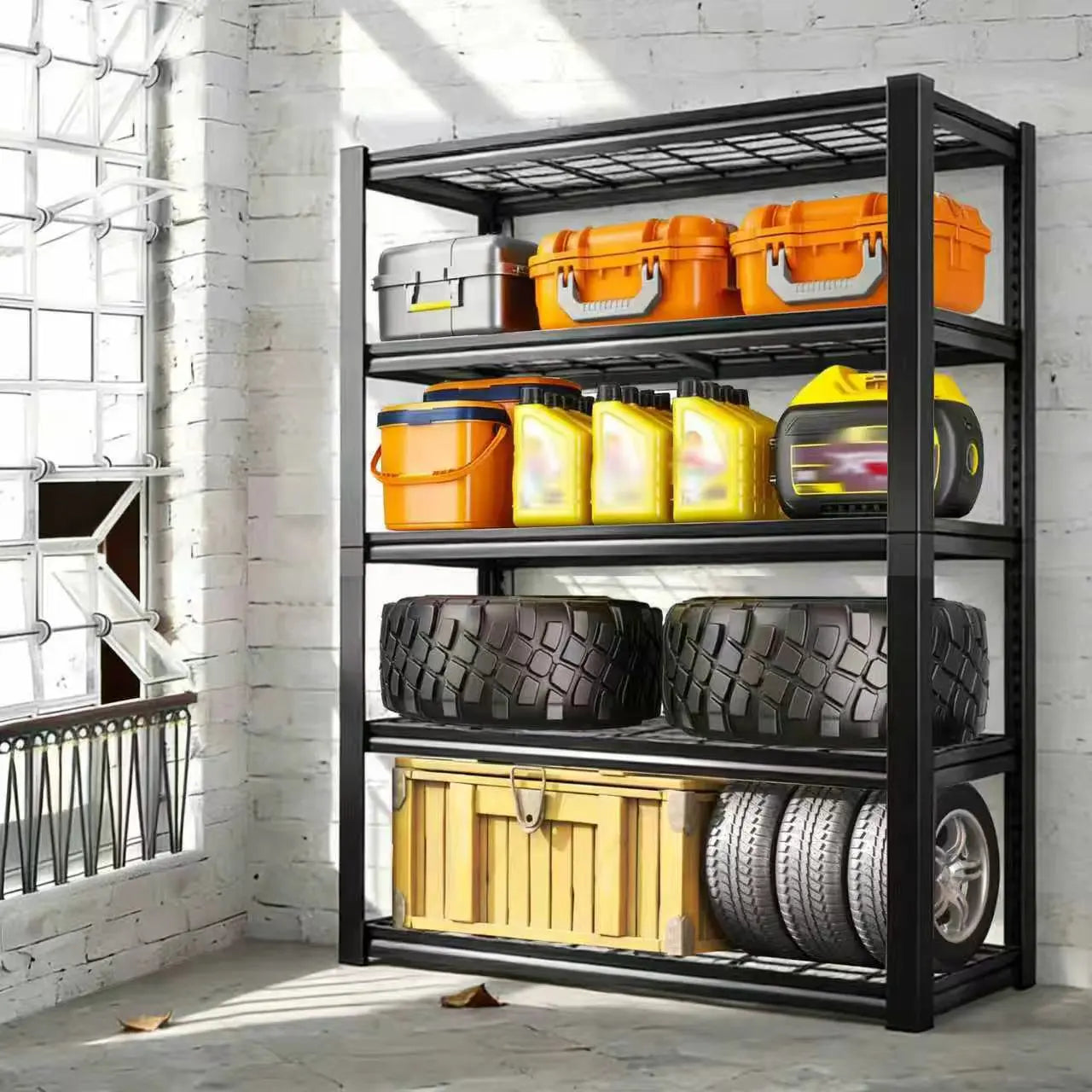 72" Adjustable Metal Shelving