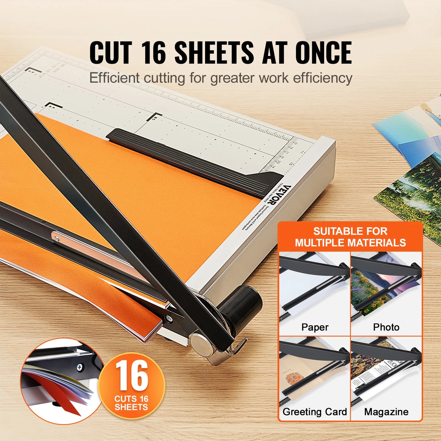 Paper Cutter Guillotine Trimmer 15"/18" Cut Length