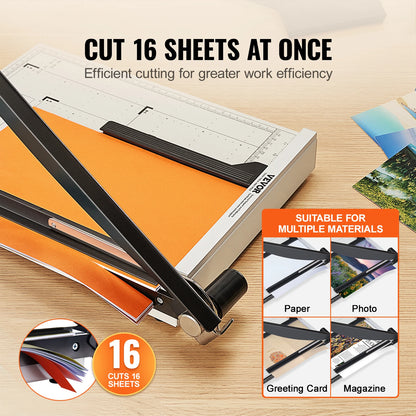 Paper Cutter Guillotine Trimmer 15"/18" Cut Length