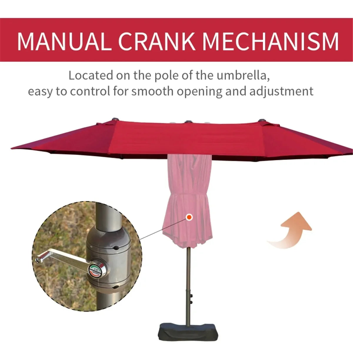 Outdoor beach umbrella/Double-Sided Market Umbrella