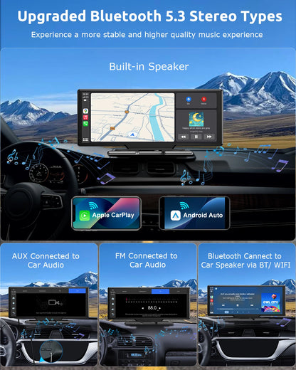 10.26"4K 64G Touchscreen Auto/Truck Dash Car Stereo