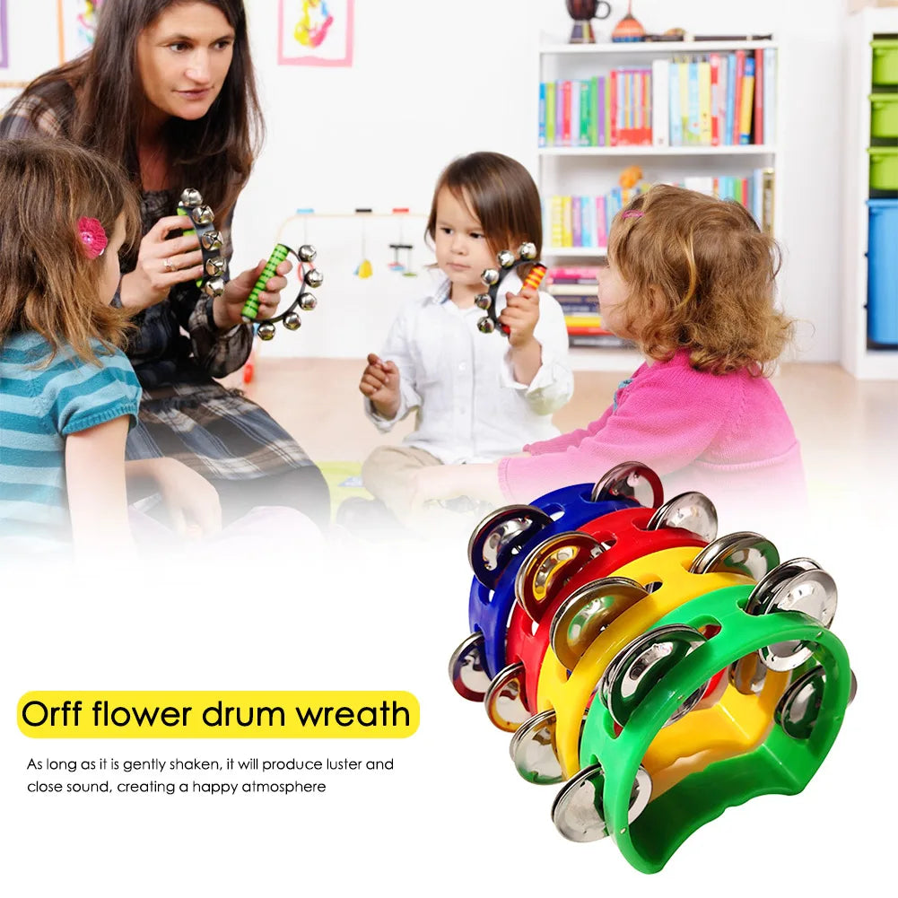 4pcs Tambourine Jingles Hand Rattle