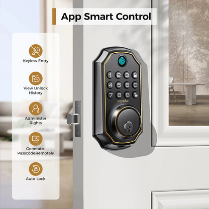 Keyless Entry Door Lock 5-in-1 Smart Fingerprint Deadbolt