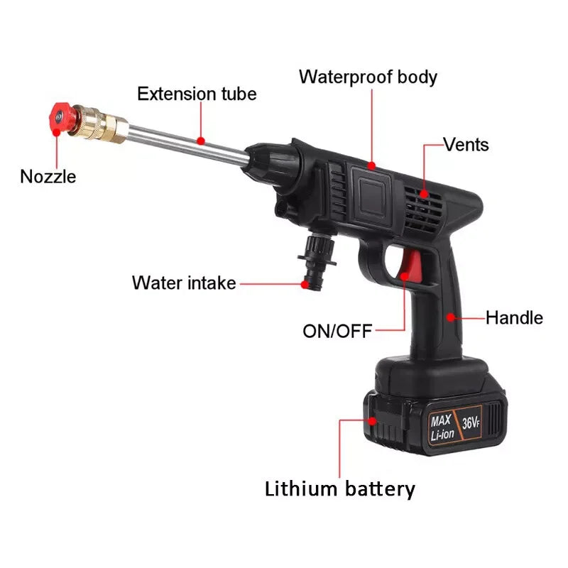 Cordless High Pressure Portable Car Washer