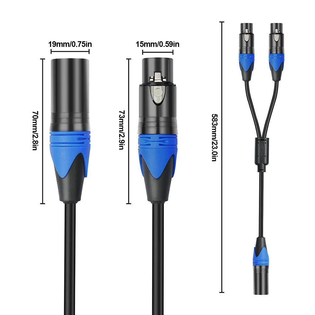 Audio Microphone Cable Adapter for Mixer