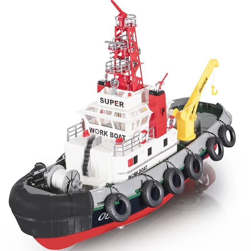 Henglong Remote Control Rescue Speedboat 2.4g Wireless Fire Rescue Spray Boat
