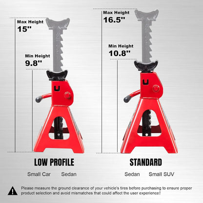 2 Ton Low Profile Car Jack Stands