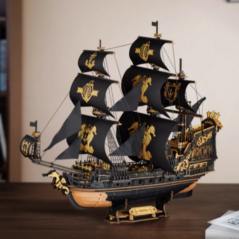 603pc 3D Puzzle Wooden Seahouse Barque Model kit