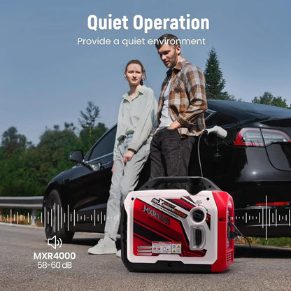 Home Backup-4000 Watt Inverter Generator With CO Alarm, RV Ready, Gas Powered, App Remote Data Monitor