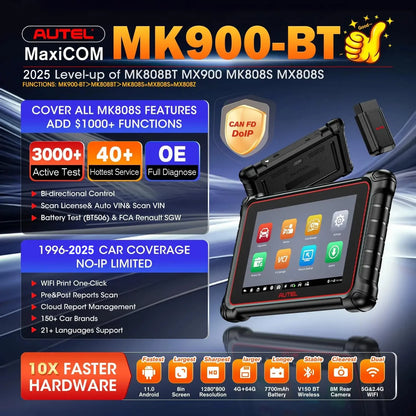 MaxiCOM MK900BT Bluetooth Car Diagnostic OBD2 Scanner
