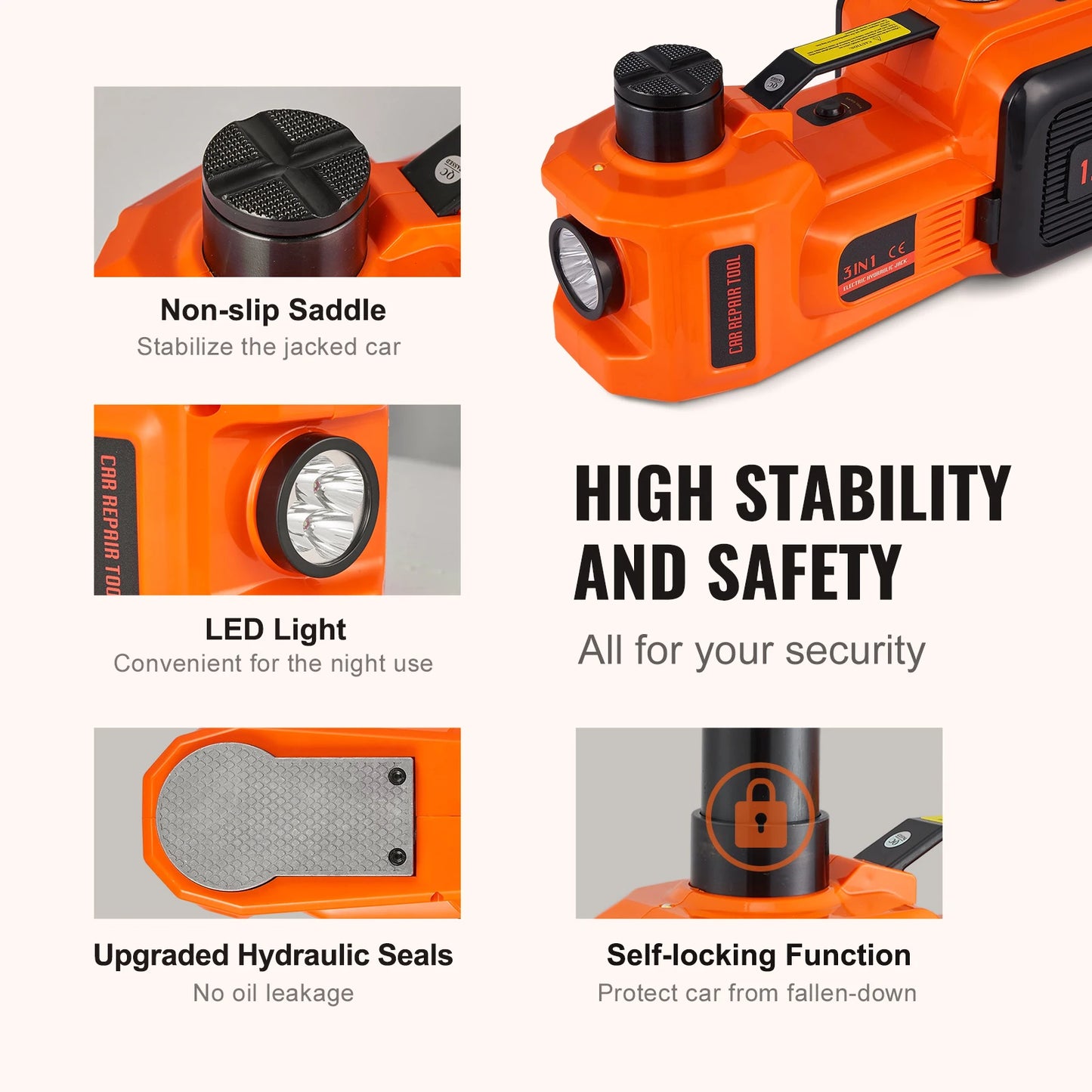 5T Electric/Hydraulic Car Jack