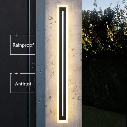 Outdoor Long Strip Modern LED Wall Lighting Fixture