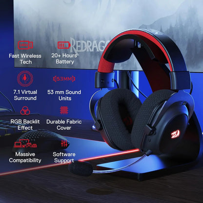 Wireless Gaming Headset With 7.1 Surround Sound