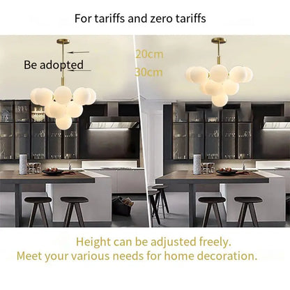 Ceiling pendant lights with G9 base bulbs, (included).