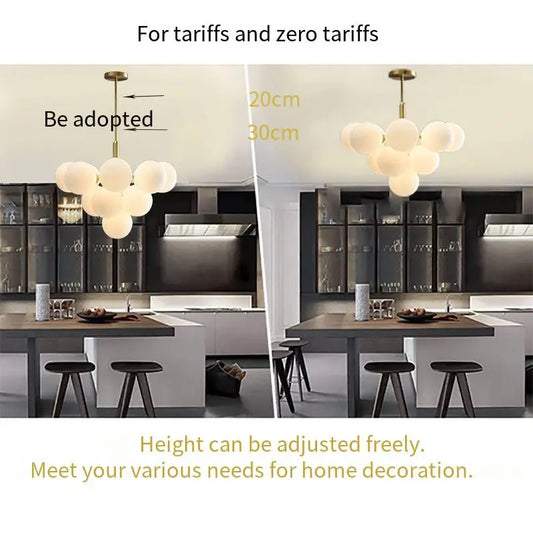 Ceiling pendant lights with G9 base bulbs, (included).