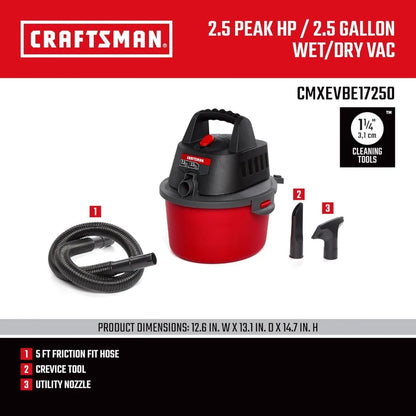 Craftsman 2.5 Gallon Wet/Dry Shop Vac,