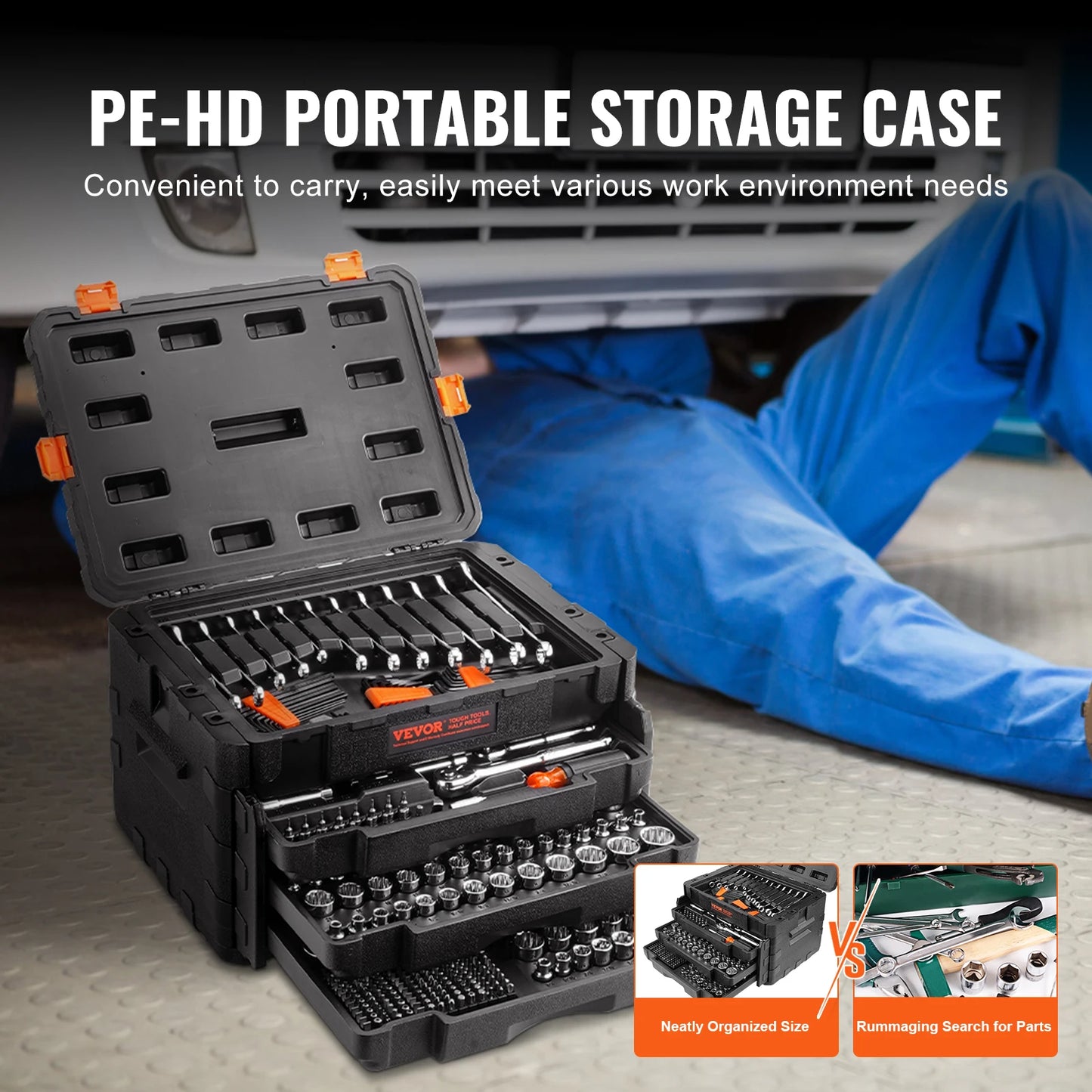 450 Pcs Mechanics Tool and Socket Set