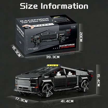 RC Cybertruck Building Blocks Car with Electric Lifting Chassis 1:14 Scale