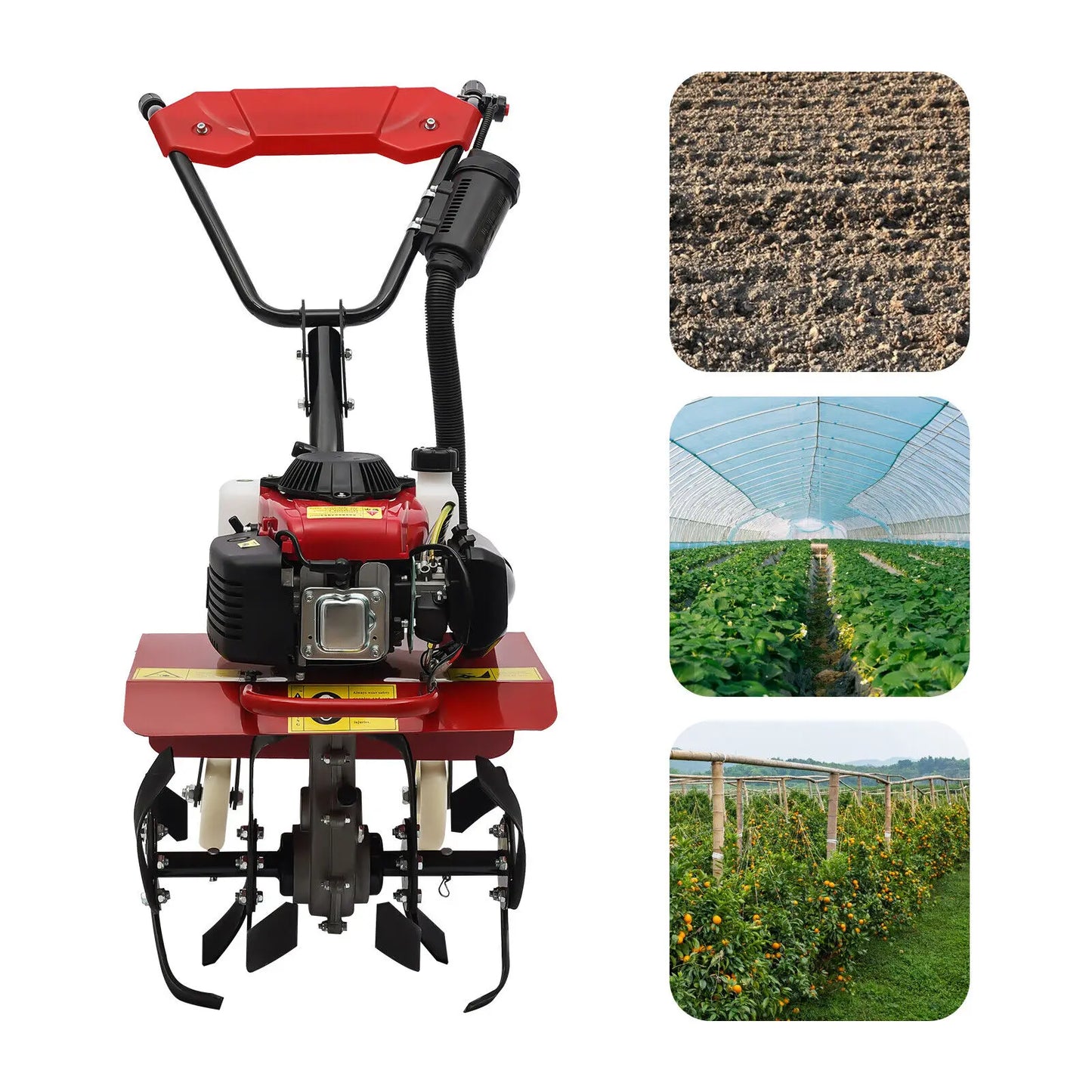 63cc 4-Stroke Gas Power Cultivator Clearance Walk Behind