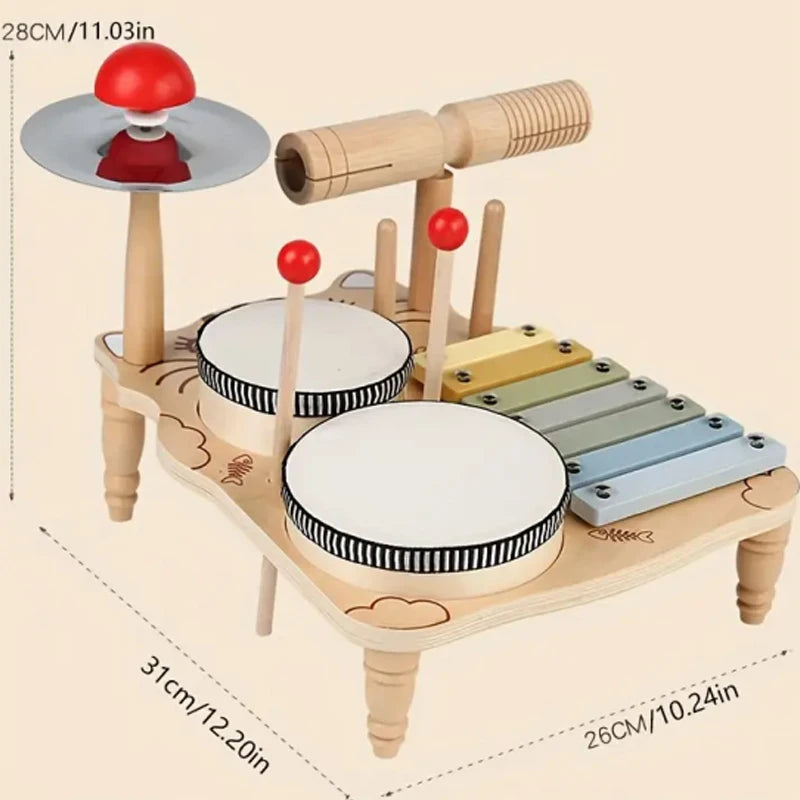 Children's wooden percussion instrument