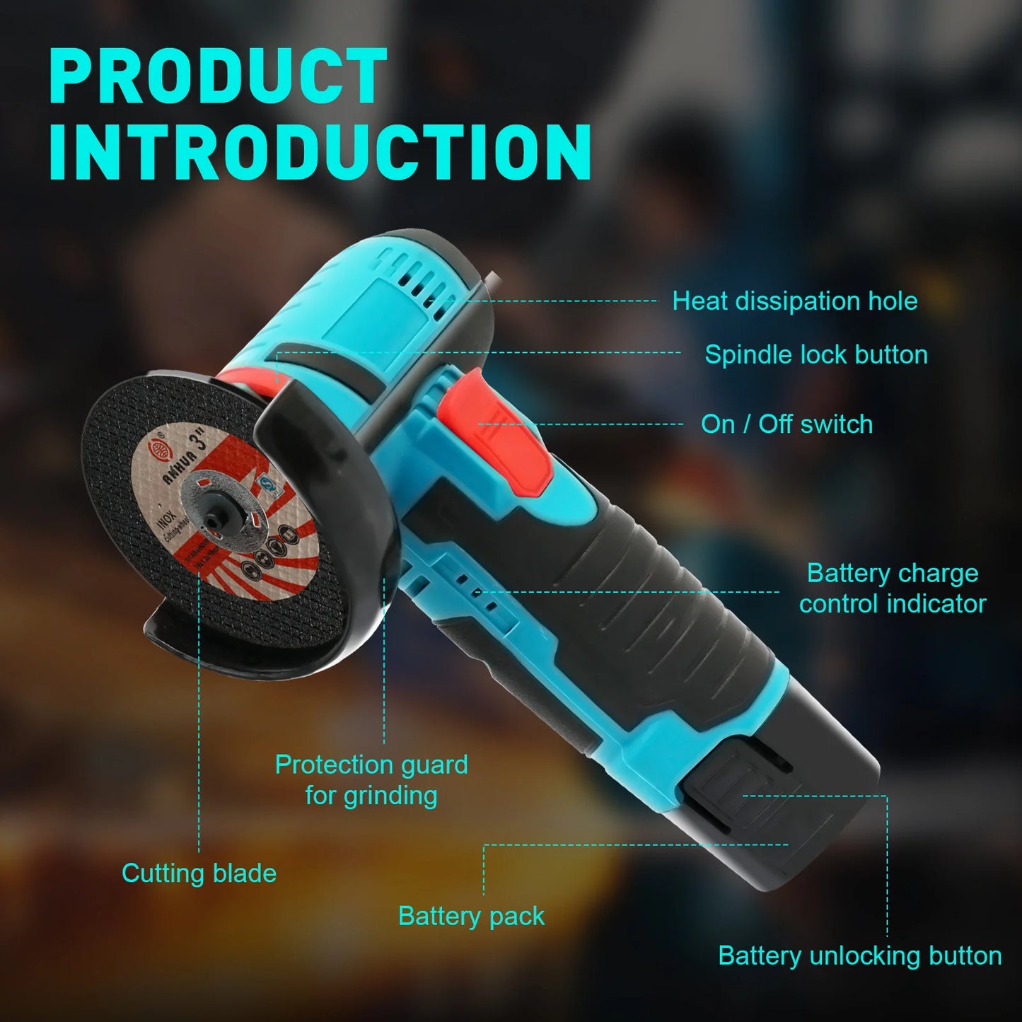 Angle Grinder Cordless Grinder/Polisher