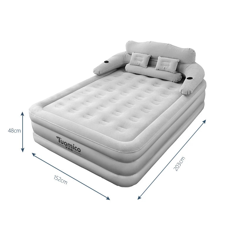 2 Persons Inflatable Mattress for Indoor Outdoor Use Air Cushion
