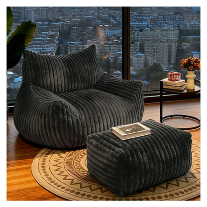 Reading Bean Bag Chairs for Adults, BeanBag Density Foam Couch, Floor Lazy Soft, Comfy Reading Nook