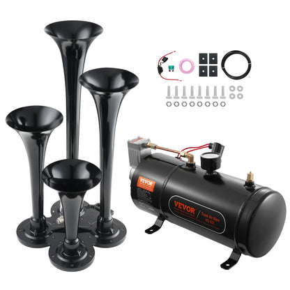 4 Trumpet 150dB  Air Horn Kit