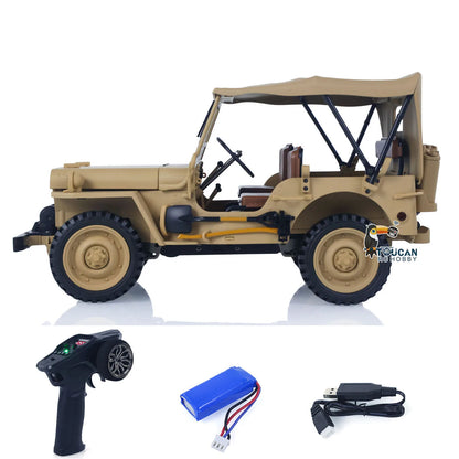 Remote Control Military Car 1/14 scale, 2.4GHZ Open-top Off Road 4WD Combat Model