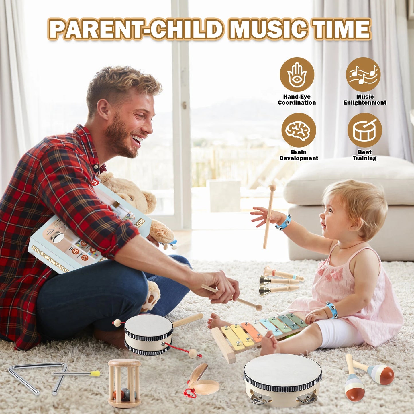 Musical Instruments Montessori Music for Baby 0-24 Months