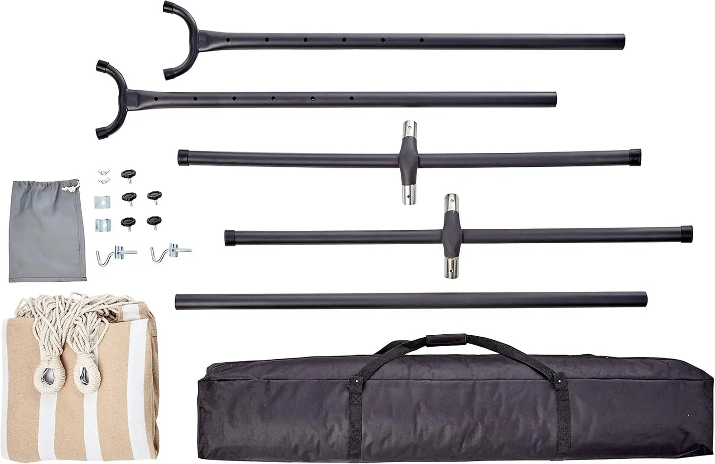 Double Hammock with Steel Stand and Carrying Case, 450 lb. Capacity