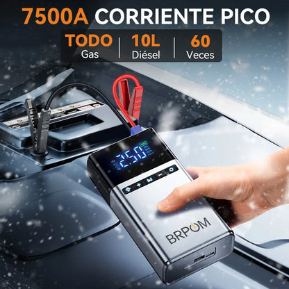4 In 1 Jump Starter, Air Compressor, Power Bank, With LED Light