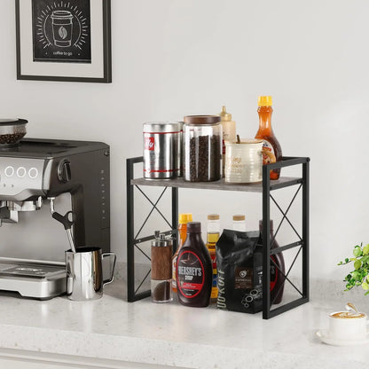 2-Tier Wood Desktop Shelf Organizer