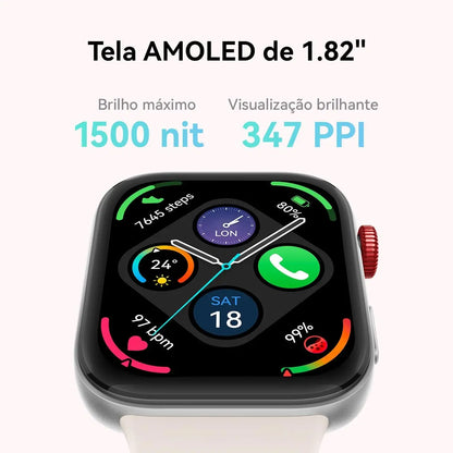 Fit Watch 1.82" AMOLED Display, Ultra-Slim Design, All-Round Fitness Management