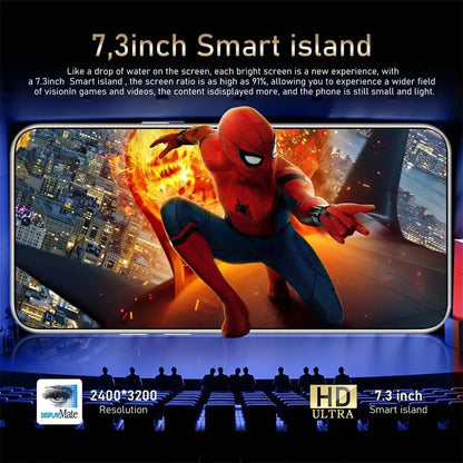 S26 Ultra Original Android Global Version 7.3Inch HD 4G 5G Dual SIM Card Facial Recognition Function 7800Mah Battery