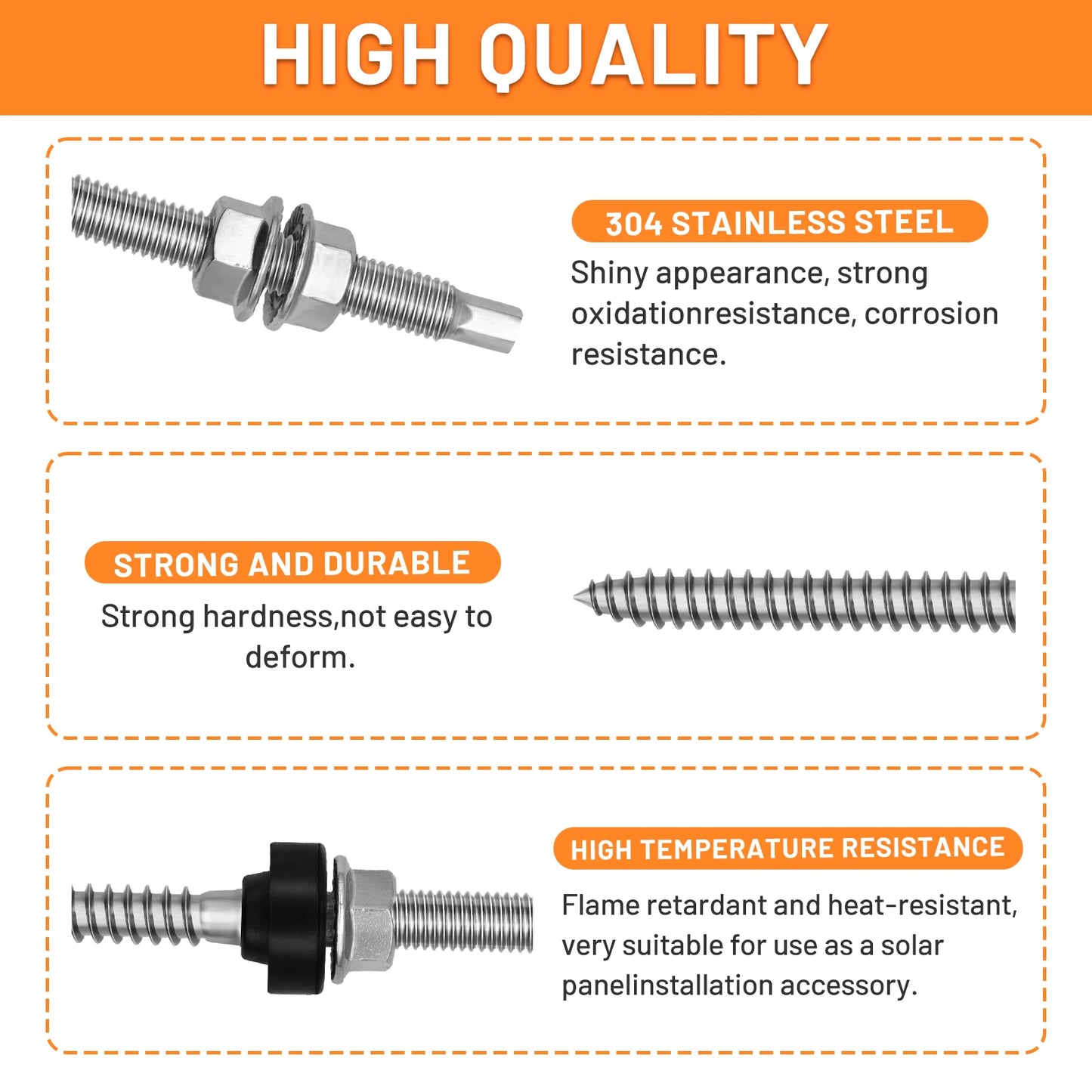 304 Stainless Steel Hanging Bracket Bolt Set