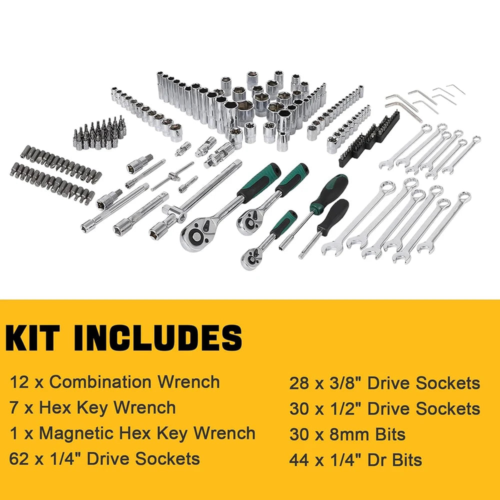 216-Piece Home & Auto Repair Tool Kit