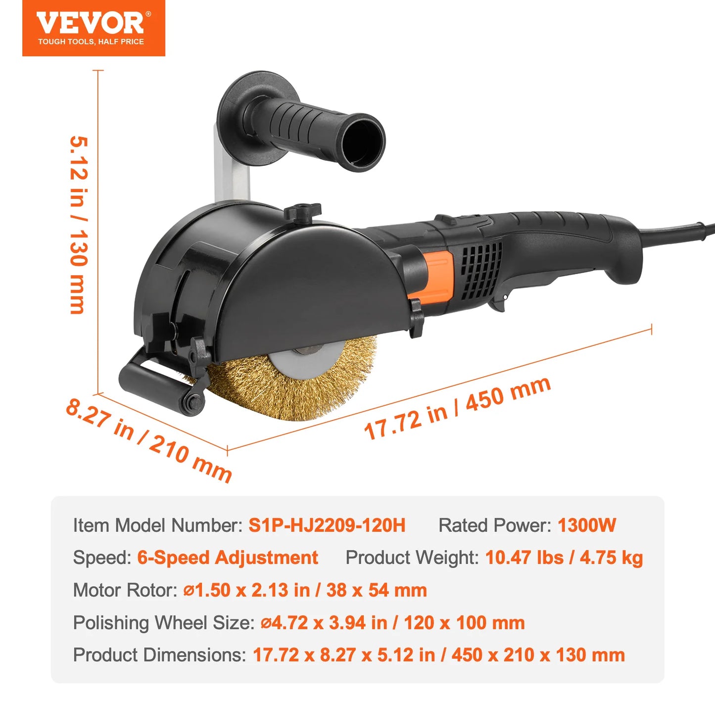 6 Variable Speed Surface Conditioning Tool