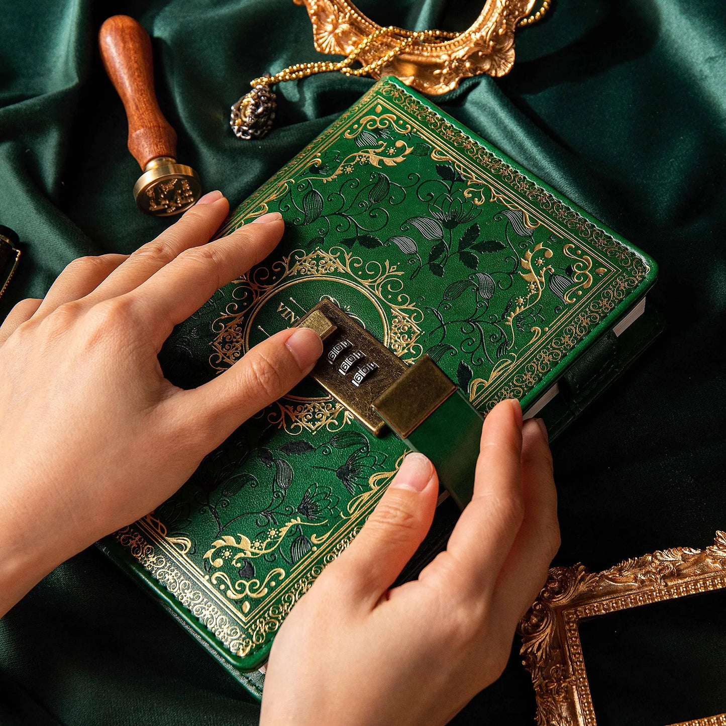 A5 Retro Digital Password Notebook Journal with Lock