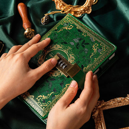 A5 Retro Digital Password Notebook Journal with Lock