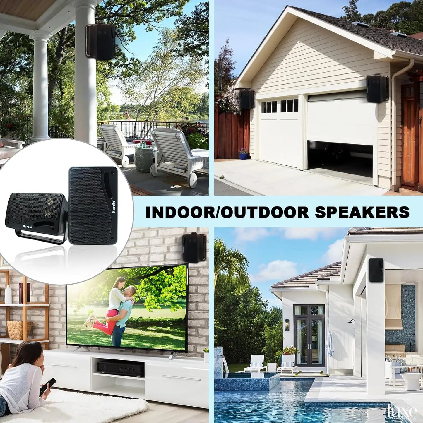3.5'' Passive Outdoor Wired Waterproof Speakers