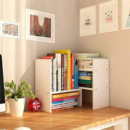 Desktop Organizer With Adjustable Shelves