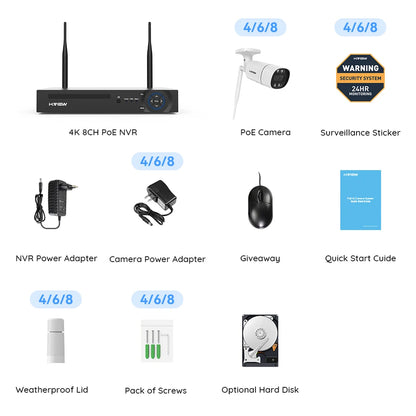 Camera Security System CCTV Video Surveillance Kit