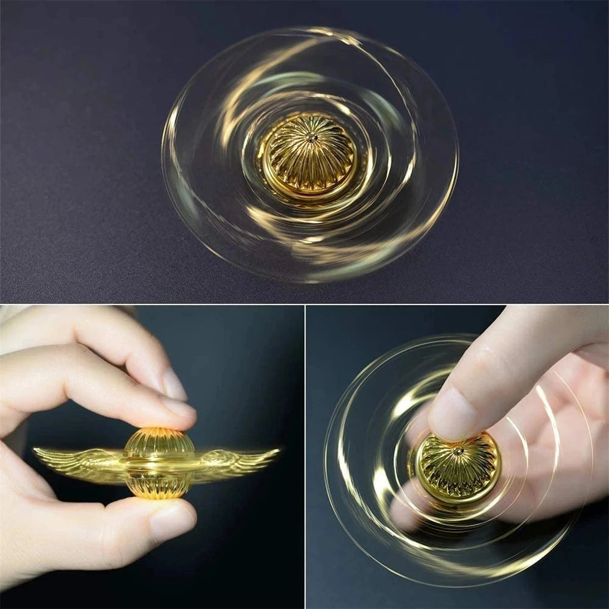 Golden Snitch Cupid Fidget Spinner Anti-stress Hand Rotation Fidget Toys Angel Wings Hand Spinner Metal Toys For Kids Gift