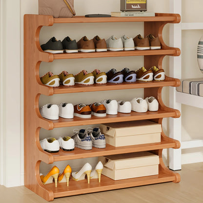 Multi-Tier, Compact Space-Saving Shoe Storage Rack, Easy to Assemble, for Entryway, Dorms, Apartments and Home