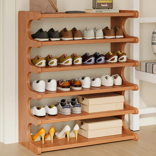 Multi-Tier, Compact Space-Saving Shoe Storage Rack, Easy to Assemble, for Entryway, Dorms, Apartments and Home