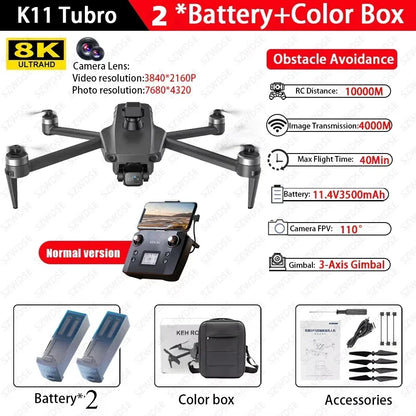 Cole Professional Turbo Drone Aerial 8K HD Dual Camera with Built-in Airdrop Intelligent Obstacle Avoidance